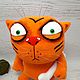 Я тигррр! Мягкая игрушка рыжий кот Васи Ложкина. Мягкие игрушки. Дингус! Веселые коты Васи Ложкина. Интернет-магазин Ярмарка Мастеров.  Фото №2