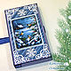 'Bullfinches ' chocolate maker for new year merry Christmas 2020 blue. Cards. Katerina Ostapenko workshop. Online shopping on My Livemaster.  Фото №2