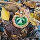Ceramic pendant with glass Bullseye. Pendants. GFox family workshop (homeaccent). Online shopping on My Livemaster.  Фото №2