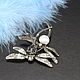 Two Dragonfly Pin Brooch with pearls in 925 Sterling Silver TS0010. Brooches. Sunny Silver. My Livemaster. Фото №4