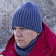 Knitted hat made of merino wool (unisex), Caps, Balahna,  Фото №1