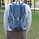 Backpack from jeans with skin city, Backpacks, Moscow,  Фото №1