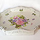 Tray shabby chic painted 'Charm'. Trays. painting and decoupage from Marina (sovaj). Online shopping on My Livemaster.  Фото №2