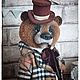 Мистер Тед мишка в технике тедди. Мишки Тедди. Татьяна Корчикова teddy & dolls. Ярмарка Мастеров.  Фото №11