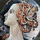  "Simonetta". Брошь-булавка. EmbroideryART (vasilevamaria). Ярмарка Мастеров.  Фото №5