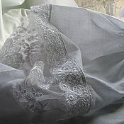 Boho long cotton lace skirt, petticoat skirt with ruffles