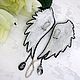 Order Black wings earrings. Beaded jewelry by Mariya Klishina. Livemaster. . Earrings Фото №3