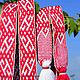 Makosh belt white and red. Belts and ribbons. Leilika Belts. My Livemaster. Фото №4