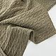Ткань Шерстяной Трикотаж Вязаный Косами Цвет Оливка Италия. Ткани. LOSCUT TESSUTI | Ткани из Италии. Ярмарка Мастеров.  Фото №4