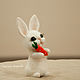 Bunnies (composition of wool, felted toys). Felted Toy. Felt toy fromKristina Antropova. My Livemaster. Фото №6