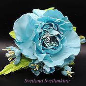 Украшения handmade. Livemaster - original item Barrette - Brooch rose SEA-M Flower arrangement. Handmade.