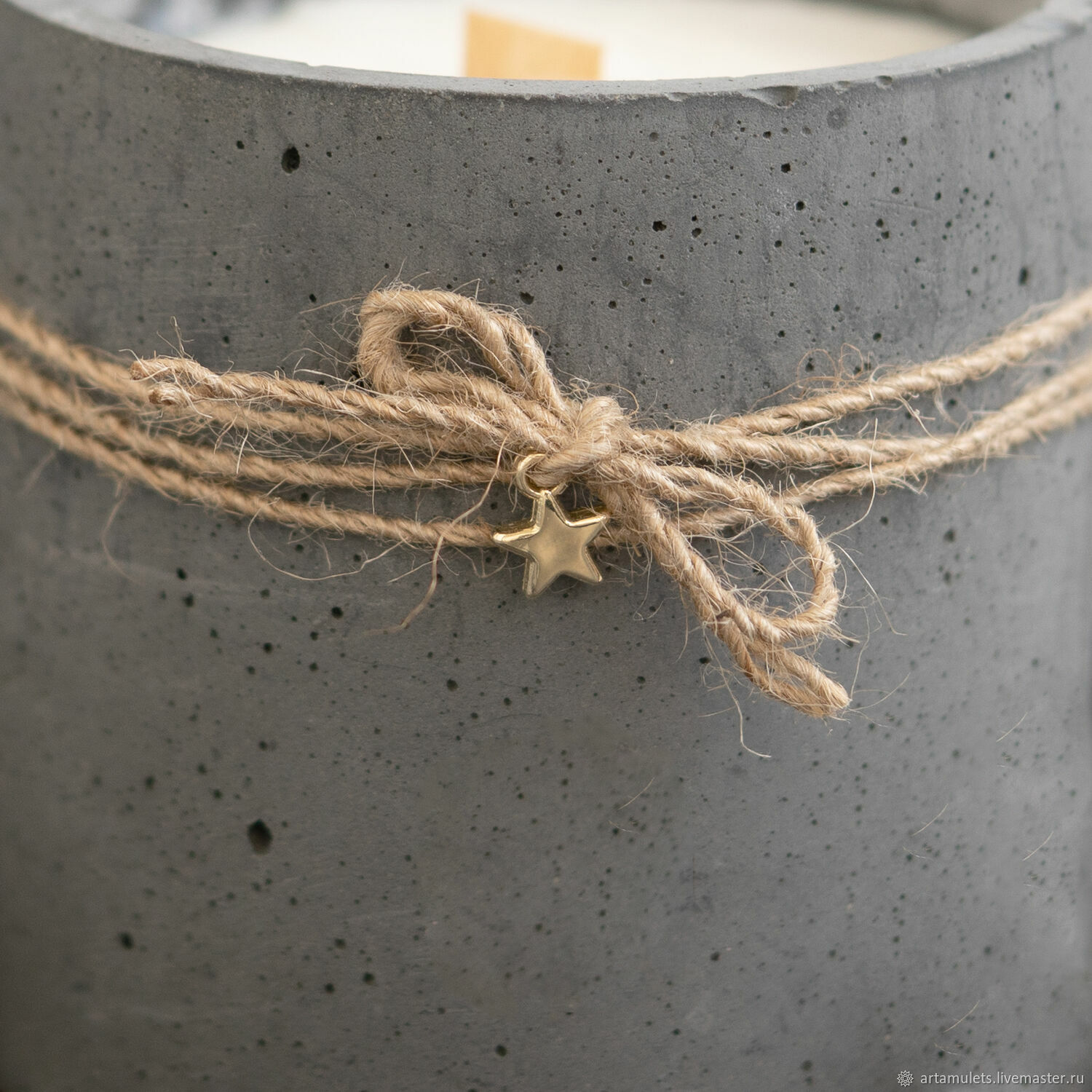 Ароматическая свеча в стакане из бетона в интернет-магазине Ярмарка ...