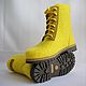 Boots felted Yellow. Boots. Zhanna. Online shopping on My Livemaster.  Фото №2
