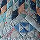 Покрывало на двуспальную кровать "Звездное". Пледы. marisha (russianquilt). Ярмарка Мастеров.  Фото №6