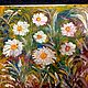 Daisies in a meadow.oil, Pictures, Moscow,  Фото №1