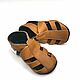 Baby Leather Shoes, Brown/Black Baby Sandals, Baby Moccasins summer. Babys bootees. ebooba. Online shopping on My Livemaster.  Фото №2