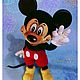Микки маус. Мышь. Mickey Mouse. Мягкие игрушки. Оля Абашева (souvenir-toys). Интернет-магазин Ярмарка Мастеров.  Фото №2