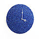 Настенные часы Синий камень бесшумные. Часы классические. Irina Christmas Decor. Ярмарка Мастеров.  Фото №4