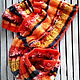 Bright orange knitted striped scarf. Scarves. O.N.E. Studio. Online shopping on My Livemaster.  Фото №2