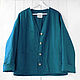 Quilted jacket-sweatshirt made of boiled linen. Outerwear Jackets. etnoart. My Livemaster. Фото №4