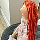 Рыжая кукла тильда и её вязаный кот. Тильда Зверята. Textil-KUKLA  куклы и игрушки. Ярмарка Мастеров.  Фото №6