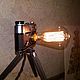 Table lamp from the camera 'fed 5V' in the Loft style, Table lamps, Permian,  Фото №1