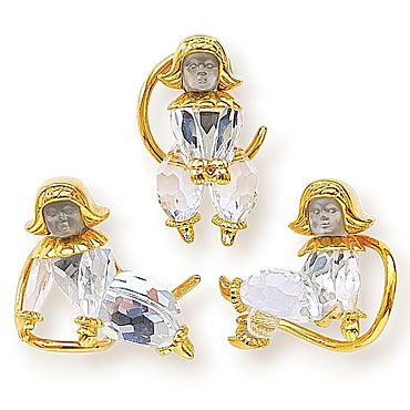 Винтаж ручной работы. Ярмарка Мастеров - ручная работа Винтаж: Swarovski. Броши винтажные.. Handmade.