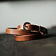Order Belt classic handmade leather 15 mm-Red. odalgoods (odalgoods). Livemaster. . Straps Фото №3