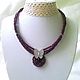Necklace 'Summer moth' faceted garnet beads, Necklace, Taganrog,  Фото №1