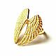 Золотое кольцо "Крылья". Кольца. Newstylejewelry. Ярмарка Мастеров.  Фото №4