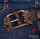 Leather belt 'REFLECTION'. Straps. apanasovru. Online shopping on My Livemaster.  Фото №2