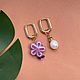 Серьги с подвесками. Серьги классические. Katerina Moroz accessories for you (katerinamoroz). Интернет-магазин Ярмарка Мастеров.  Фото №2