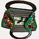 Knitted bag 'Poppy field' based on Claude Monet-large. Classic Bag. asmik (asmik). My Livemaster. Фото №5
