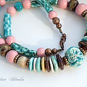 Украшения handmade. Livemaster - original item Ceramic beads 