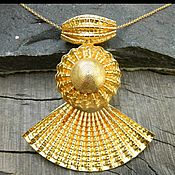 Материалы для творчества handmade. Livemaster - original item Large pendant made of brass.. Handmade.