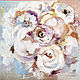 Oil painting with flowers ' Marshmallow petals', Pictures, Moscow,  Фото №1