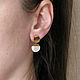 Pearl earrings, white stud earrings 'Frivolity'. Earrings. Irina Moro. Online shopping on My Livemaster.  Фото №2