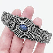 Украшения handmade. Livemaster - original item Bracelet Labrador Labradorite gray blue Natural stone braided. Handmade.