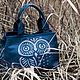 Женская сумка "Большая Сова". Классическая сумка. -- Daria Pugach -- изделия из кожи. Ярмарка Мастеров.  Фото №6