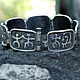 Men's and women's silver bracelet with rock carvings RO0006. Bead bracelet. Sunny Silver. My Livemaster. Фото №4