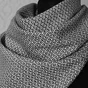 Аксессуары handmade. Livemaster - original item Woven scarf. Merino silk cashmere.. Handmade.