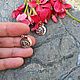 Серебряные серьги Ом. Серьги классические. Vadjra-jewelry. Ярмарка Мастеров.  Фото №4