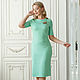 Dress 'Business classic' green melange. Dresses. masutina2. Online shopping on My Livemaster.  Фото №2