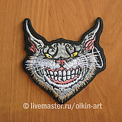Материалы для творчества handmade. Livemaster - original item patch CHESHIRE CAT contour. Handmade.