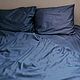 Order Bed linen set Steel. Turkish satin Suite. 100% cotton. Strochkastudio. Livemaster. . Bedding sets Фото №3