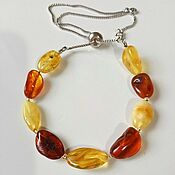 Украшения handmade. Livemaster - original item Amber bracelet amber 3 colors natural amber. Handmade.