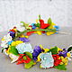 ободок для волос Украинский стиль. Ободки. Natalia- Flowers (natalia-flowers). Ярмарка Мастеров.  Фото №4
