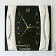 Настенные часы "Портал времени" черное стекло белое дерево. Часы классические. KancyrevDecoration. Ярмарка Мастеров.  Фото №4