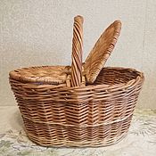Дача и сад handmade. Livemaster - original item Baby basket with lid 