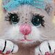 Мягкая игрушка пушистый котенок на каркасе ( выполняется на заказ). Мягкие игрушки. ВЯЗАНЫЕ ЗВЕРЯТА. Ярмарка Мастеров.  Фото №5